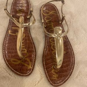 Sam Edelman gold sandals